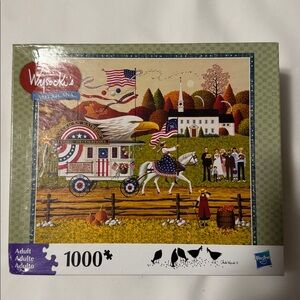 Hasbro Charles’s Wysocki’s 1000 piece Americana puzzle.